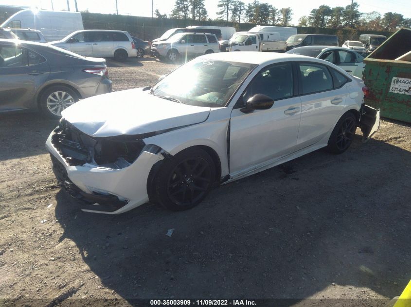 2022 HONDA CIVIC SEDAN SPORT VIN: 2HGFE2F50NH554024