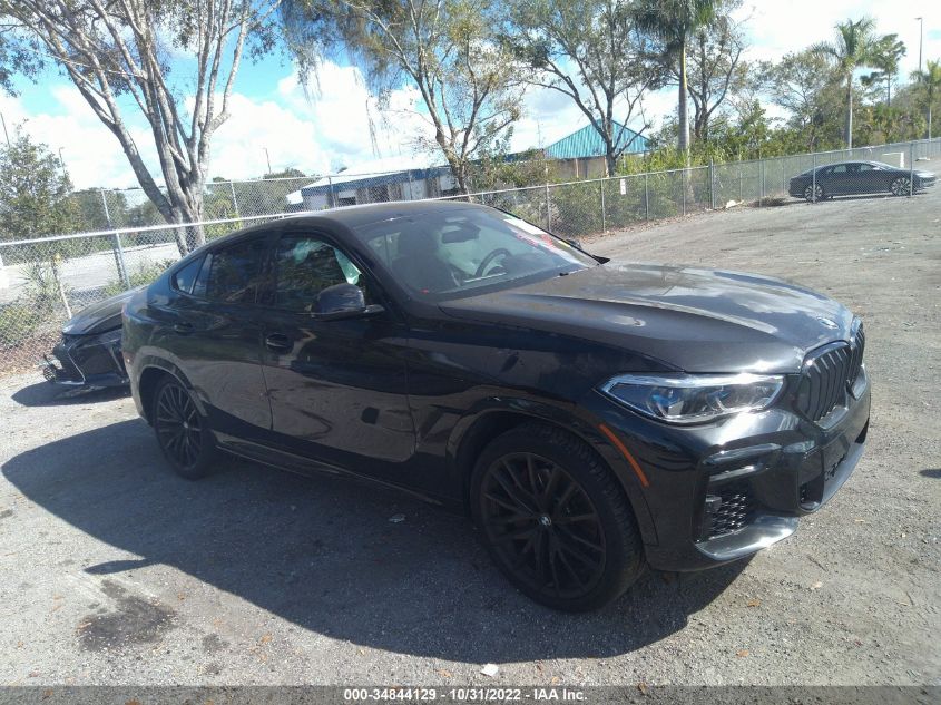 2022 BMW X6 XDRIVE40I VIN: 5UXCY6C04N9K14981