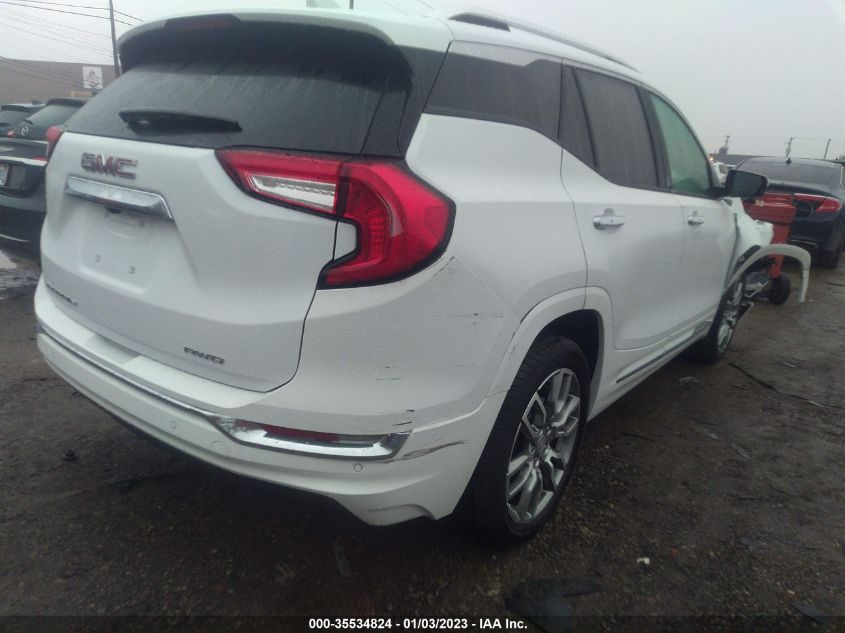 2022 GMC TERRAIN DENALI VIN: 3GKALXEV6NL199319