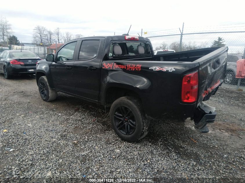 2021 CHEVROLET COLORADO 4WD WORK TRUCK VIN: 1GCGTBEN2M1200402