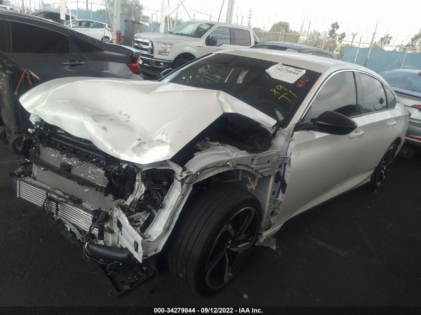 2022 HONDA ACCORD SEDAN SPORT VIN: 1HGCV1F36NA056811