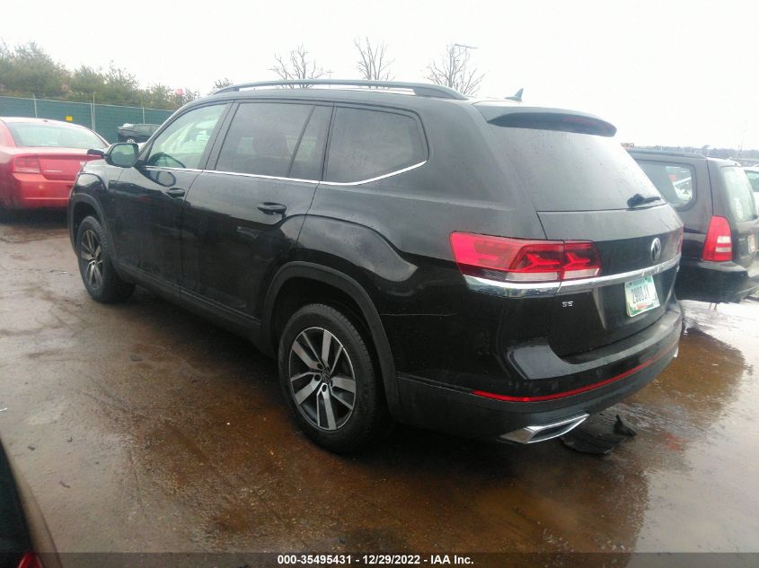 2021 VOLKSWAGEN ATLAS 2.0T SE VIN: 1V2LP2CAXMC509413