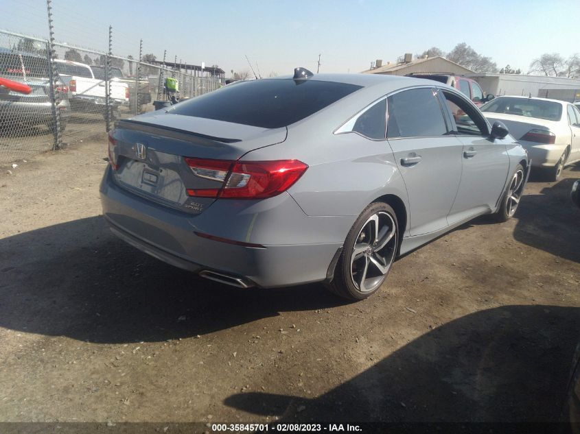 2022 HONDA ACCORD SEDAN SPORT VIN: 1HGCV2F3XNA023493