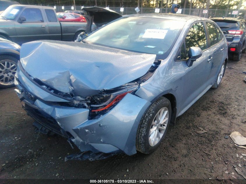 2022 TOYOTA COROLLA LE VIN: JTDHPMAE0NJ206842