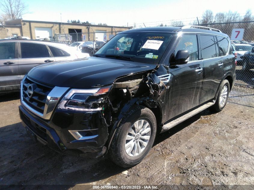 2022 NISSAN ARMADA SV VIN: JN8AY2AD9N9676951