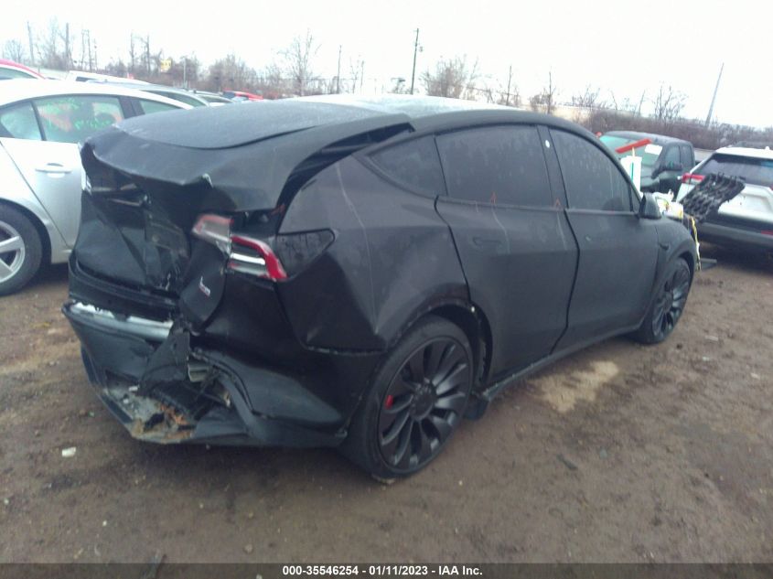 2021 TESLA MODEL Y PERFORMANCE VIN: 5YJYGDEF6MF178487