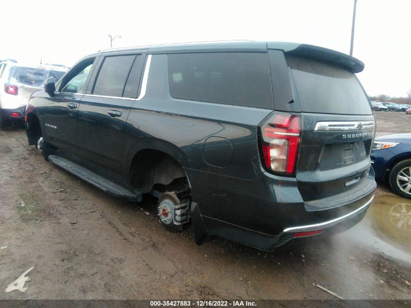 2021 CHEVROLET SUBURBAN LT VIN: 1GNSKCKD8MR481404