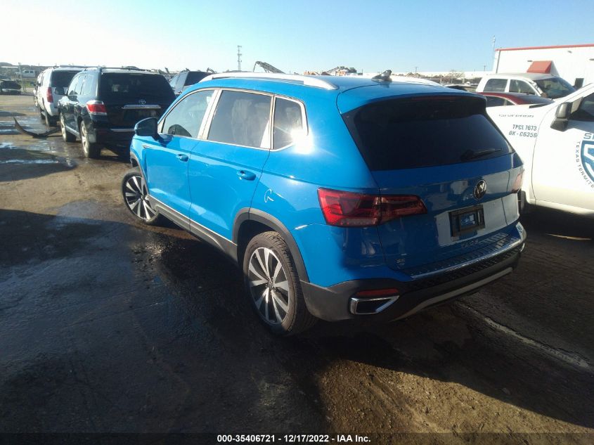 2022 VOLKSWAGEN TAOS SE VIN: 3VVRX7B29NM086831