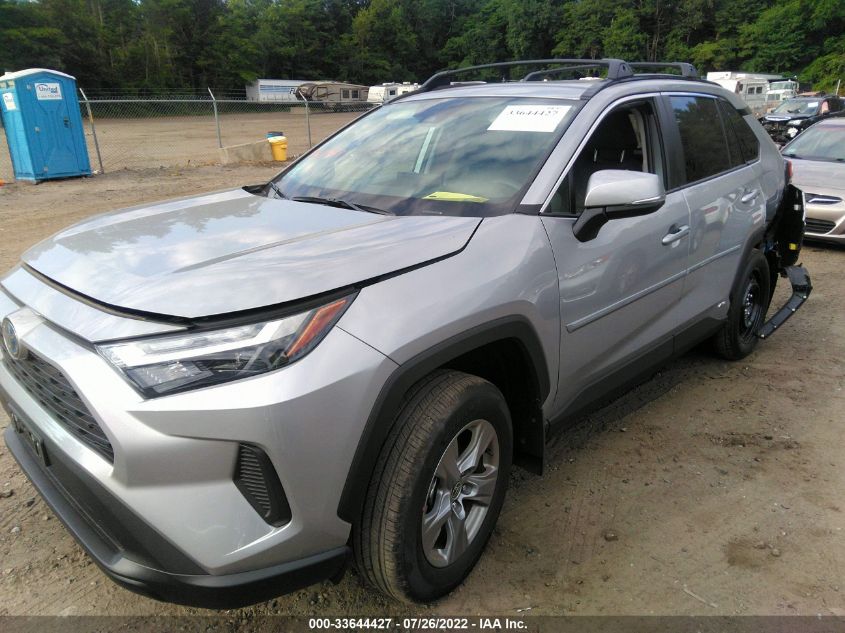 2022 TOYOTA RAV4 HYBRID XLE VIN: 2T3RWRFV1NW129011