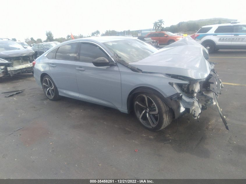 2022 HONDA ACCORD SEDAN SPORT VIN: 1HGCV1F39NA032504