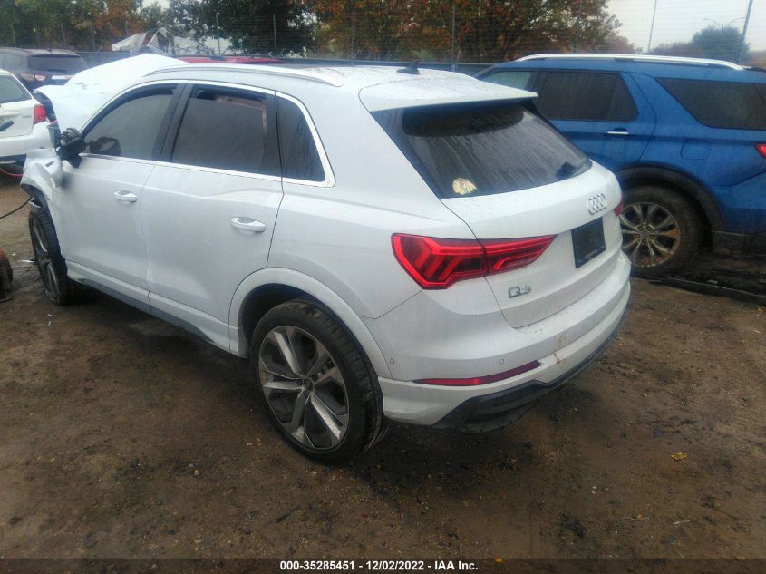 2021 AUDI Q3 S LINE PREMIUM PLUS VIN: WA1EECF33M1138992