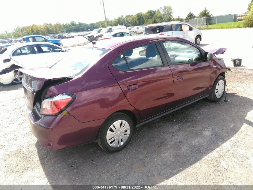 2021 MITSUBISHI MIRAGE G4 ES/LE/CARBONITE EDITION VIN: ML32FUFJ3MHF00763