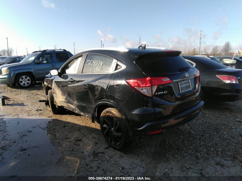 2022 HONDA HR-V SPORT VIN: 3CZRU6H18NM751891