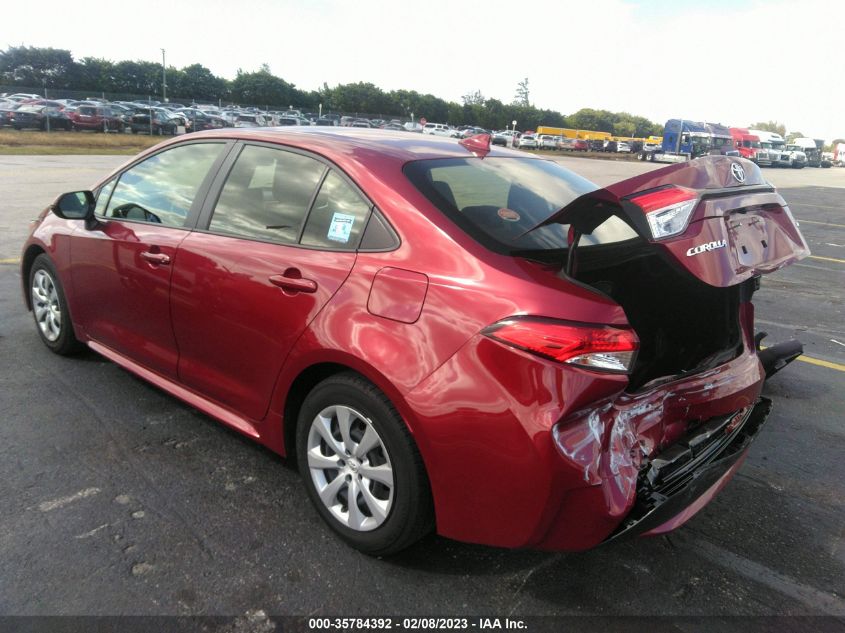 2022 TOYOTA COROLLA LE VIN: JTDEPMAE5NJ212381