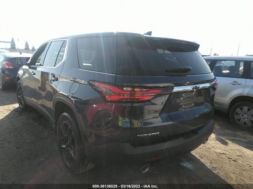 2022 CHEVROLET TRAVERSE LS VIN: 1GNERFKW6NJ100550