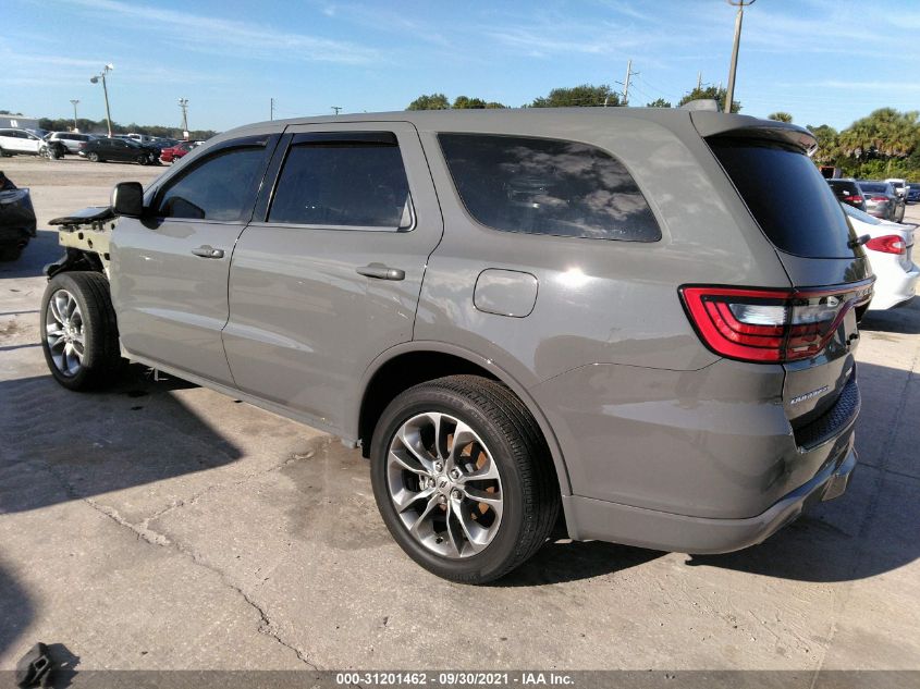 2020 DODGE DURANGO GT VIN: 1C4RDHDG1LC228657