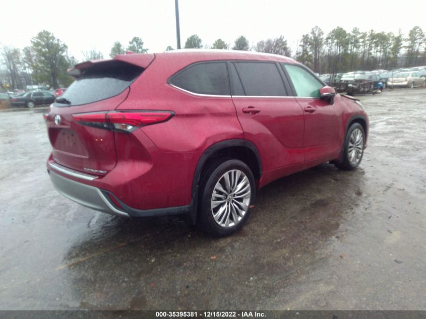 2021 TOYOTA HIGHLANDER PLATINUM VIN: 5TDFZRBH1MS073064