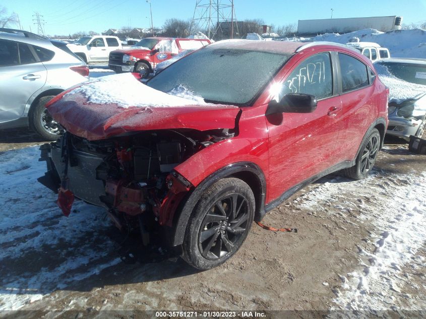2022 HONDA HR-V SPORT VIN: 3CZRU6H16NM729128