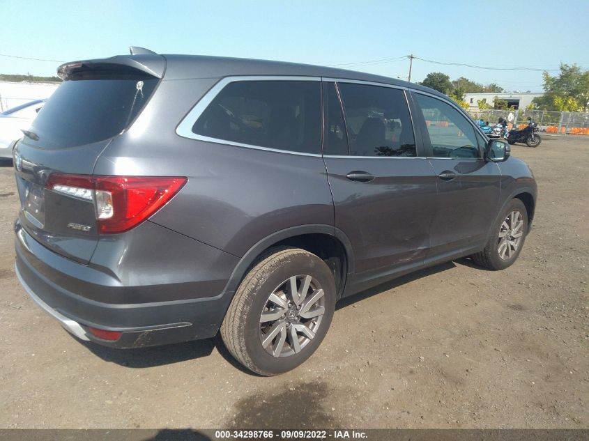2021 HONDA PILOT EX-L VIN: 5FNYF6H57MB013467