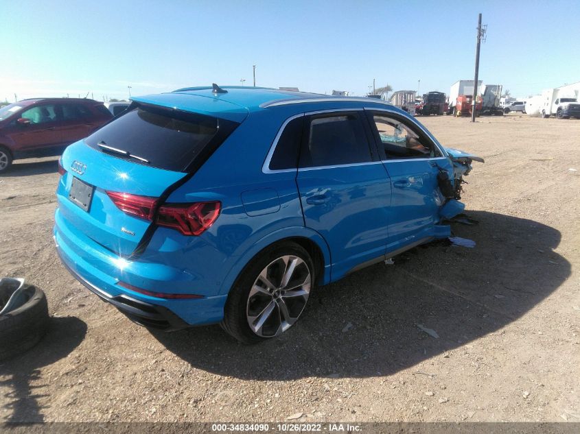 2020 AUDI Q3 S LINE PRESTIGE VIN: WA1FECF31L1020247