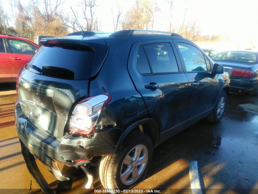 2022 CHEVROLET TRAX LT VIN: KL7CJPSM8NB532947