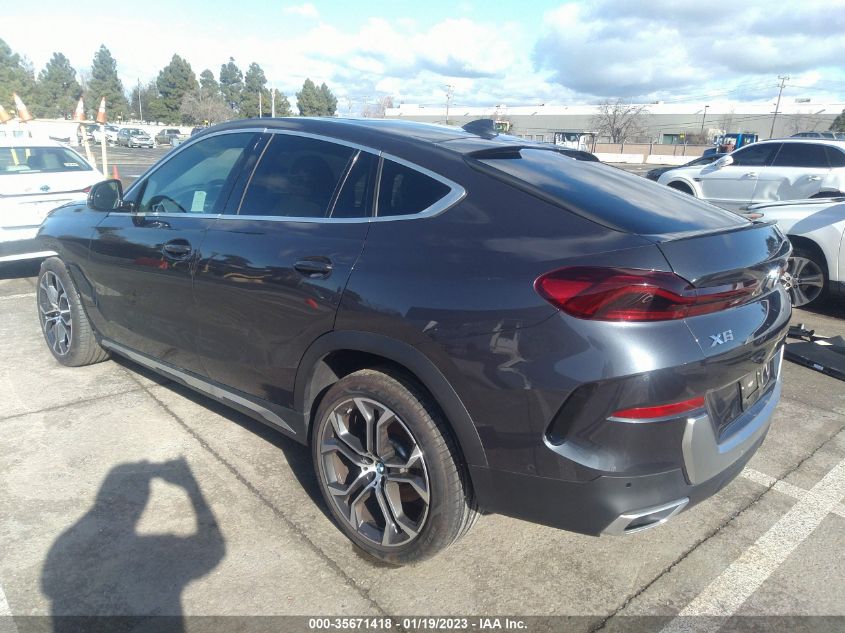 2022 BMW X6 XDRIVE40I VIN: 5UXCY6C0XN9L61533