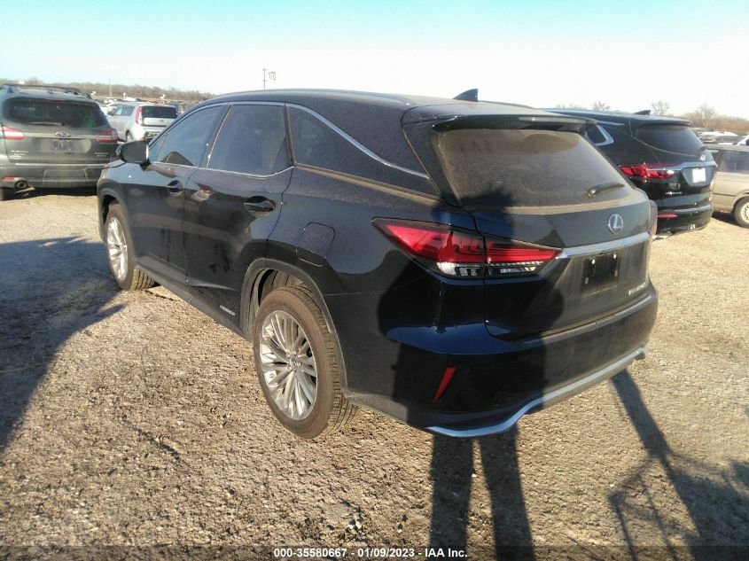 2022 LEXUS RX RX 450HL LUXURY VIN: JTJJGKFA7N2028897