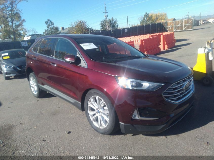 2022 FORD EDGE TITANIUM VIN: 2FMPK4K98NBA34457