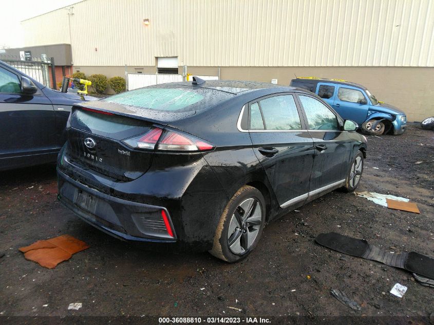 2022 HYUNDAI IONIQ HYBRID SEL VIN: KMHC85LC3NU266049