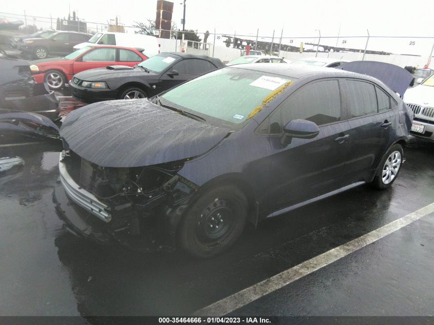 2022 TOYOTA COROLLA LE VIN: 5YFEPMAE9NP313306