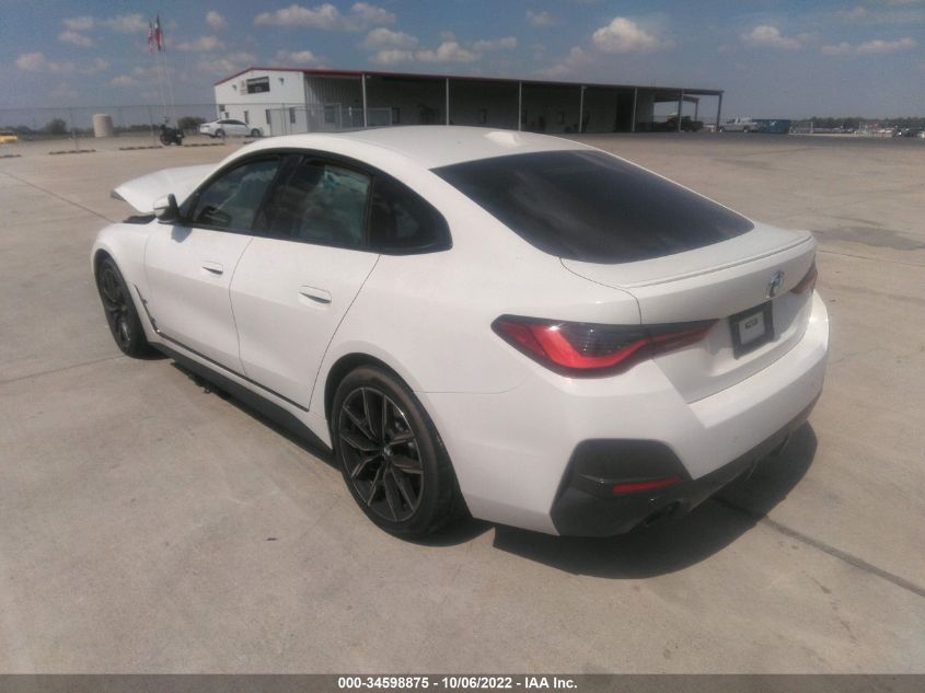 2022 BMW 4 SERIES 430I VIN: WBA63AV08NFM76627