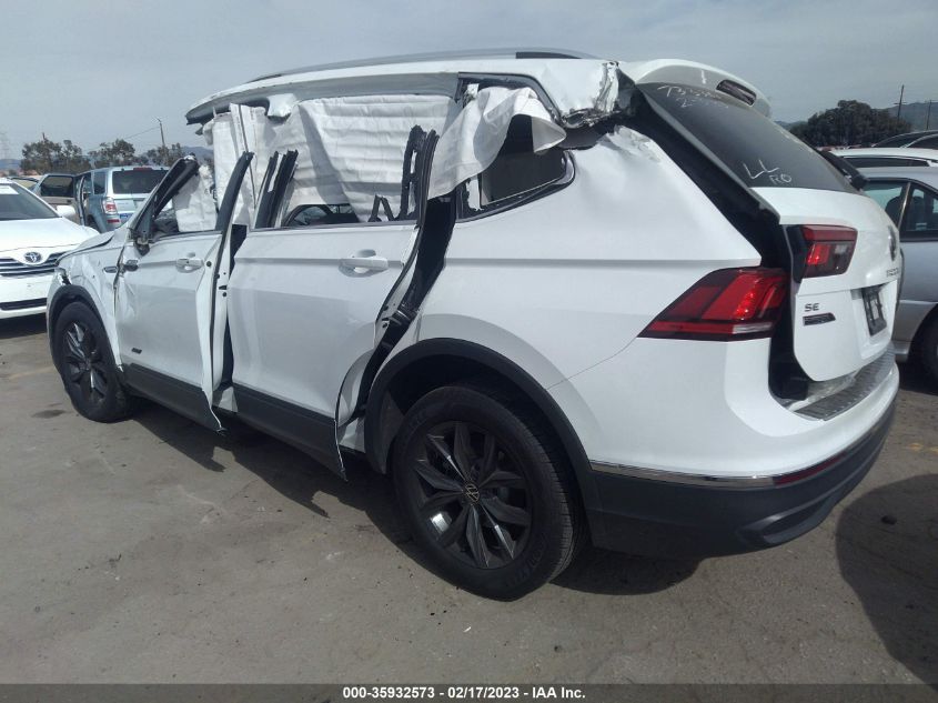2022 VOLKSWAGEN TIGUAN SE VIN: 3VV3B7AX8NM081377