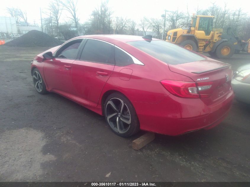 2021 HONDA ACCORD SEDAN SPORT VIN: 1HGCV1F32MA031984