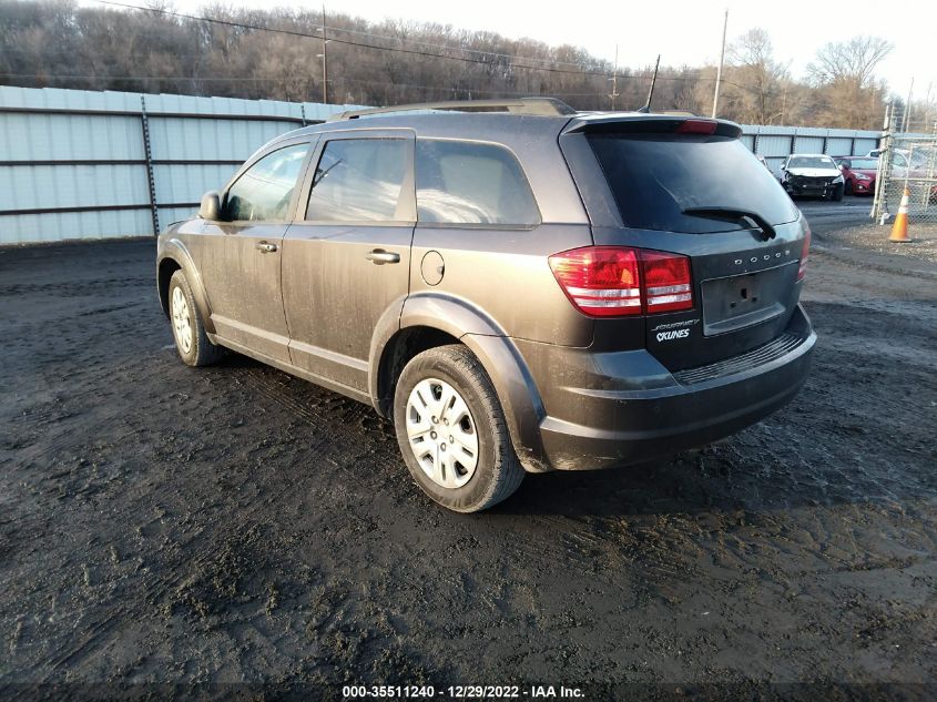 2020 DODGE JOURNEY SE VALUE VIN: 3C4PDCAB8LT280097