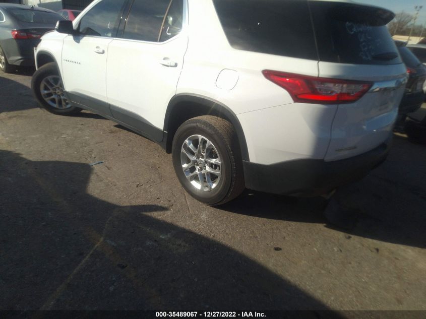 2021 CHEVROLET TRAVERSE LT CLOTH VIN: 1GNERGKW3MJ144316