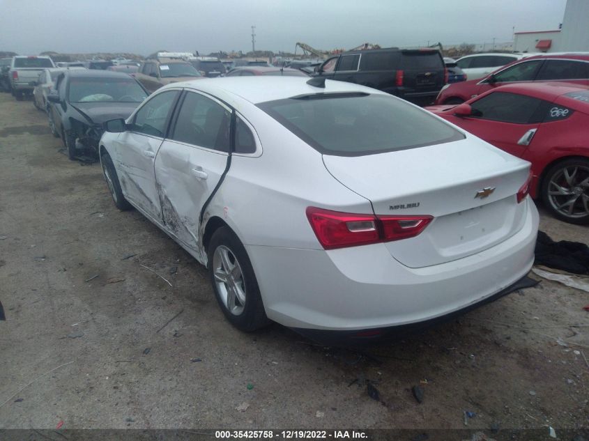 2021 CHEVROLET MALIBU LS VIN: 1G1ZB5ST9MF039610