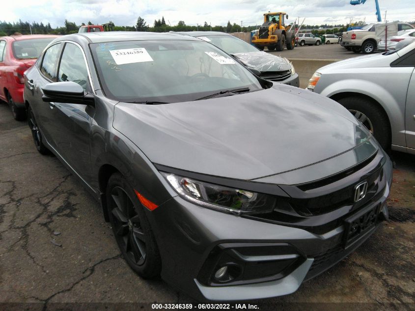 2021 HONDA CIVIC HATCHBACK EX VIN: SHHFK7H68MU406863