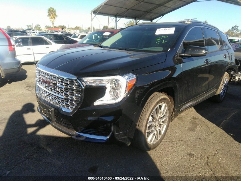 2022 GMC TERRAIN DENALI VIN: 3GKALXEVXNL183298
