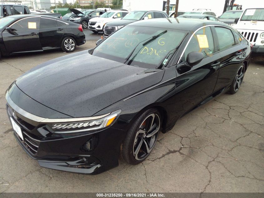 2021 HONDA ACCORD SEDAN SPORT VIN: 1HGCV1F30MA097319