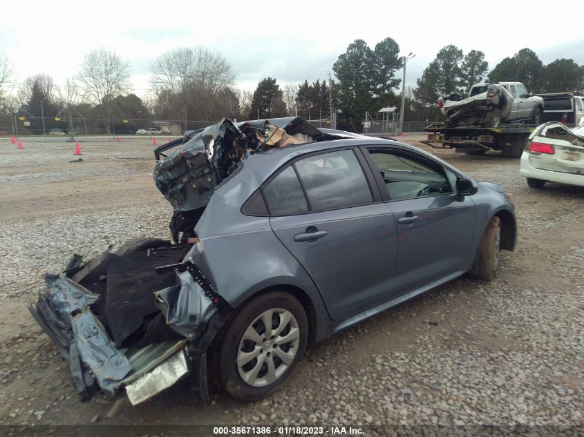 2022 TOYOTA COROLLA LE VIN: 5YFEPMAE6NP321296