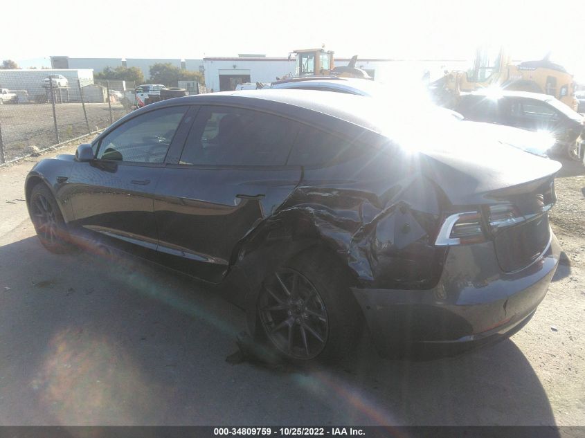 2022 TESLA MODEL 3 LONG RANGE VIN: 5YJ3E1EB9NF124775