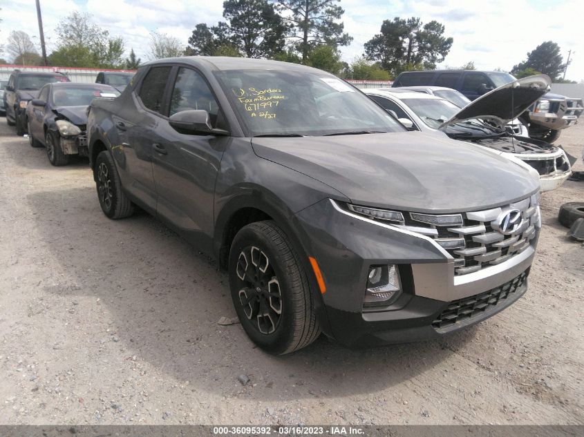 2022 HYUNDAI SANTA CRUZ SEL VIN: 5NTJB4AE4NH020523