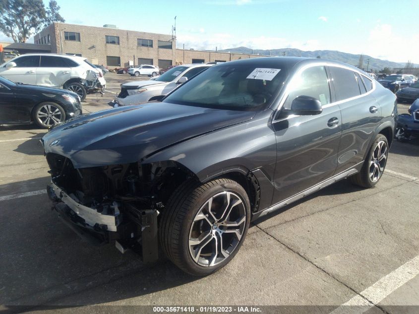 2022 BMW X6 XDRIVE40I VIN: 5UXCY6C0XN9L61533