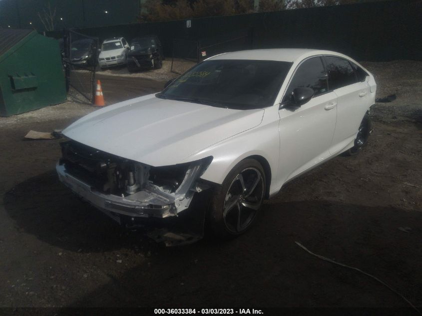 2022 HONDA ACCORD SEDAN SPORT VIN: 1HGCV1F35NA123107