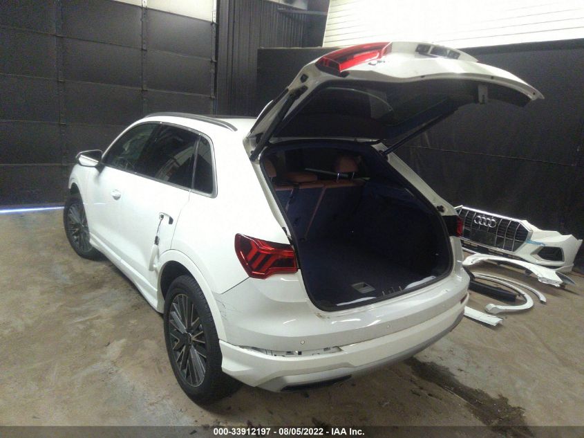 2021 AUDI Q3 PREMIUM VIN: WA1AUCF33M1119411