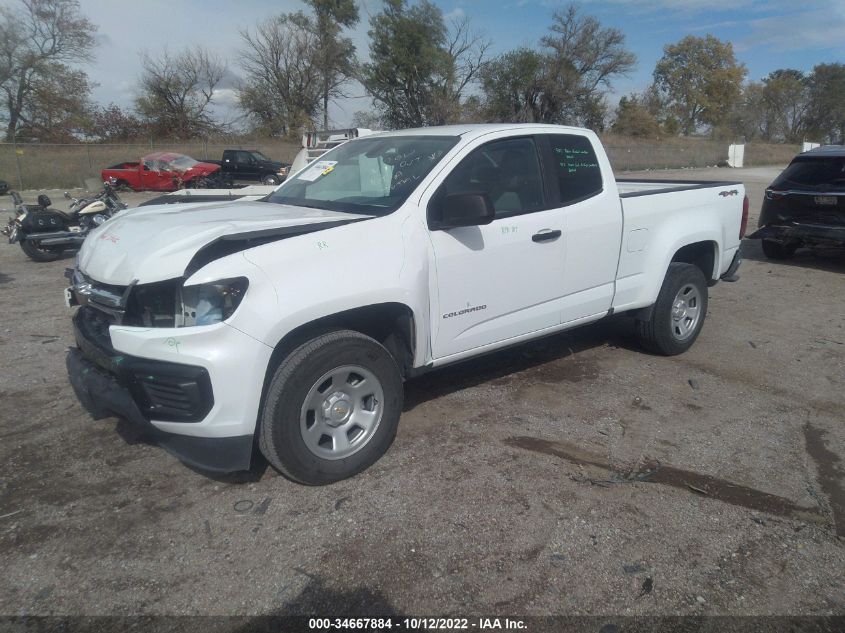2021 CHEVROLET COLORADO 4WD WORK TRUCK VIN: 1GCHTBEA3M1129809