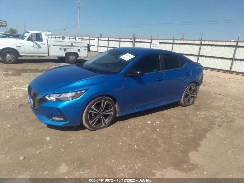 2022 NISSAN SENTRA SR VIN: 3N1AB8DVXNY287558
