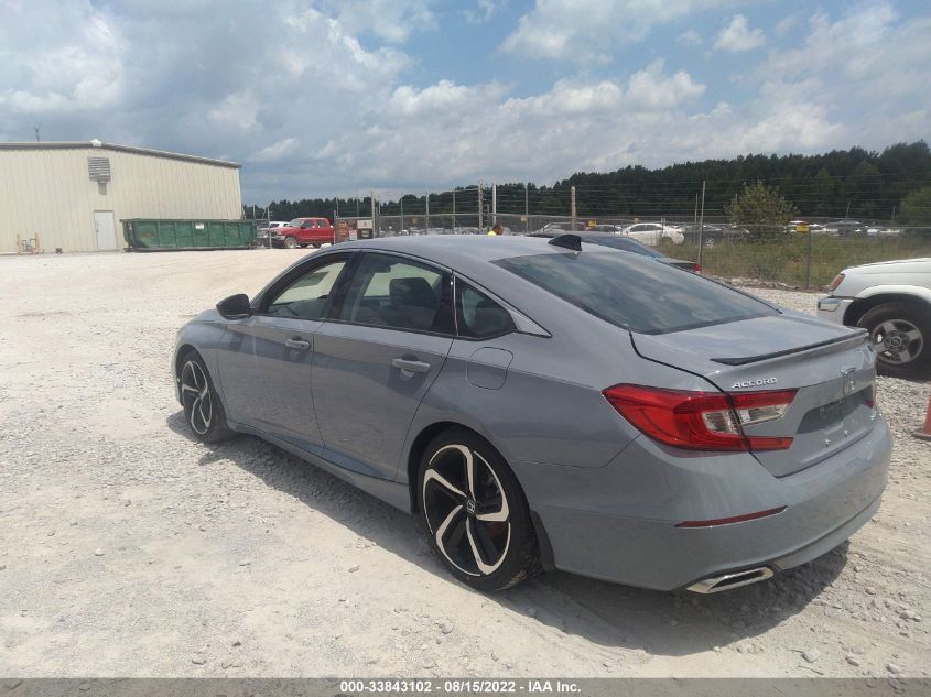 2022 HONDA ACCORD SEDAN SPORT SE VIN: 1HGCV1F43NA052823