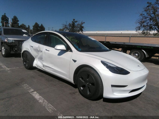 2022 TESLA MODEL 3 LONG RANGE VIN: 5YJ3E1EB6NF182651