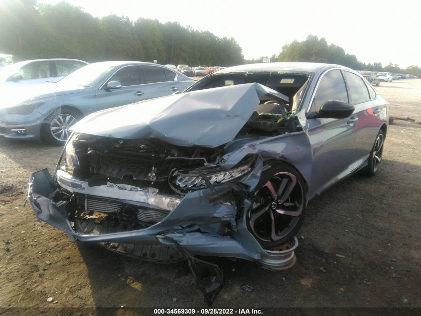 2021 HONDA ACCORD SEDAN SPORT VIN: 1HGCV1F37MA053320